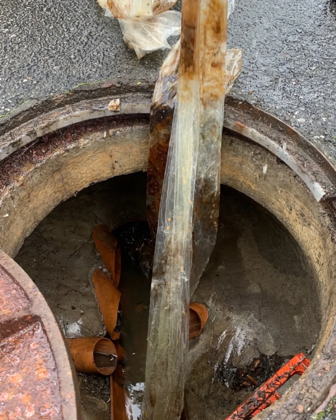 Investigating a surcharged chamber on a call-out.