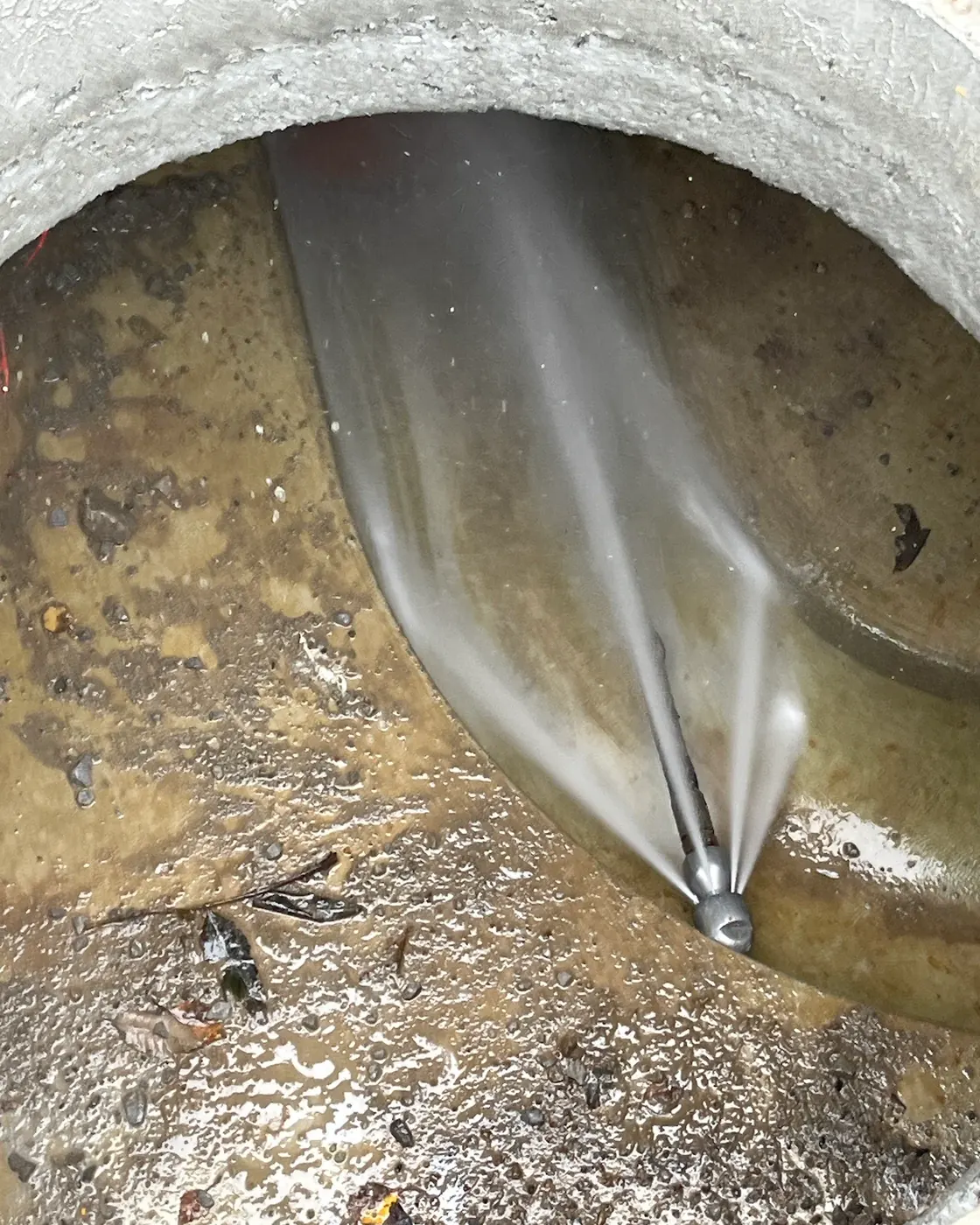 Cutting through a grease blockage
