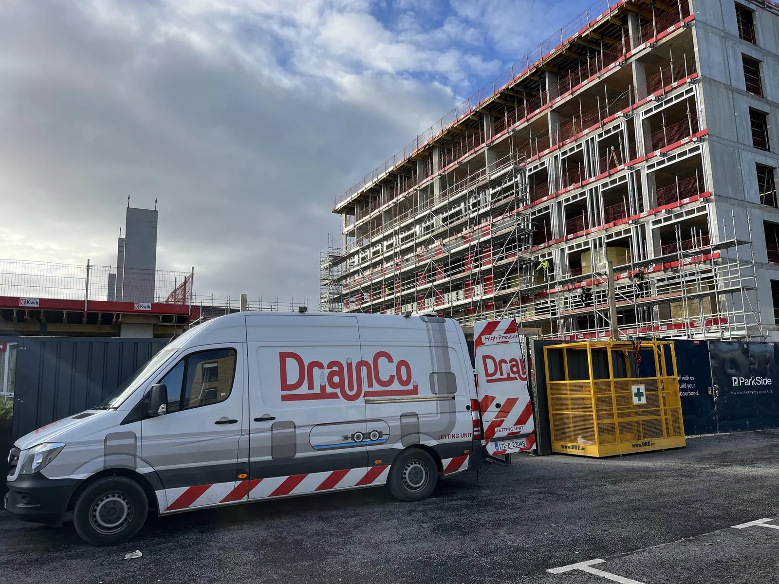 DrainCo on a construction site.